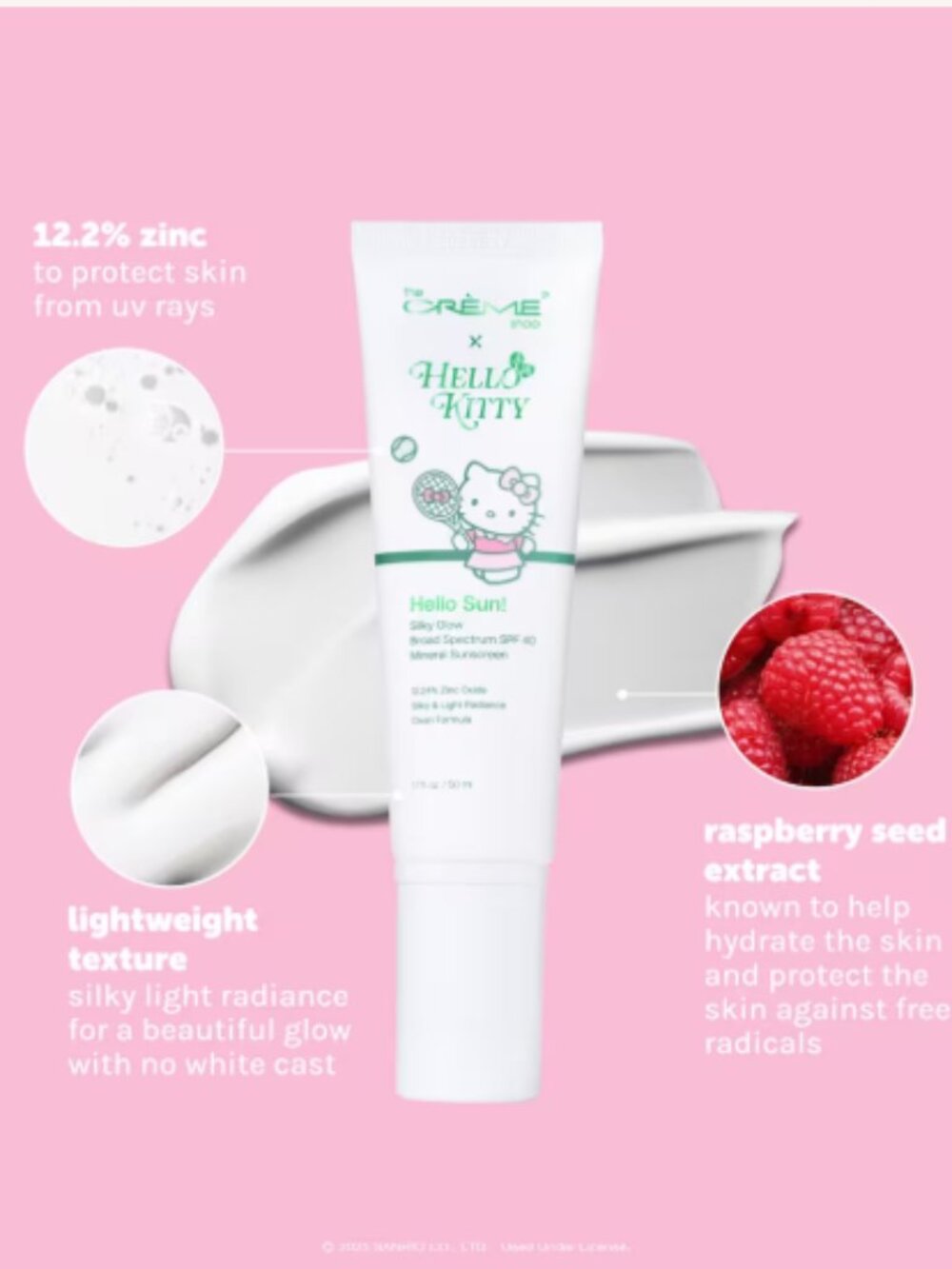 The Creme Shop x Hello Kitty Hello Sun! Silky Glow Broad Spectrum Sunscreen - Picture 2 of 3